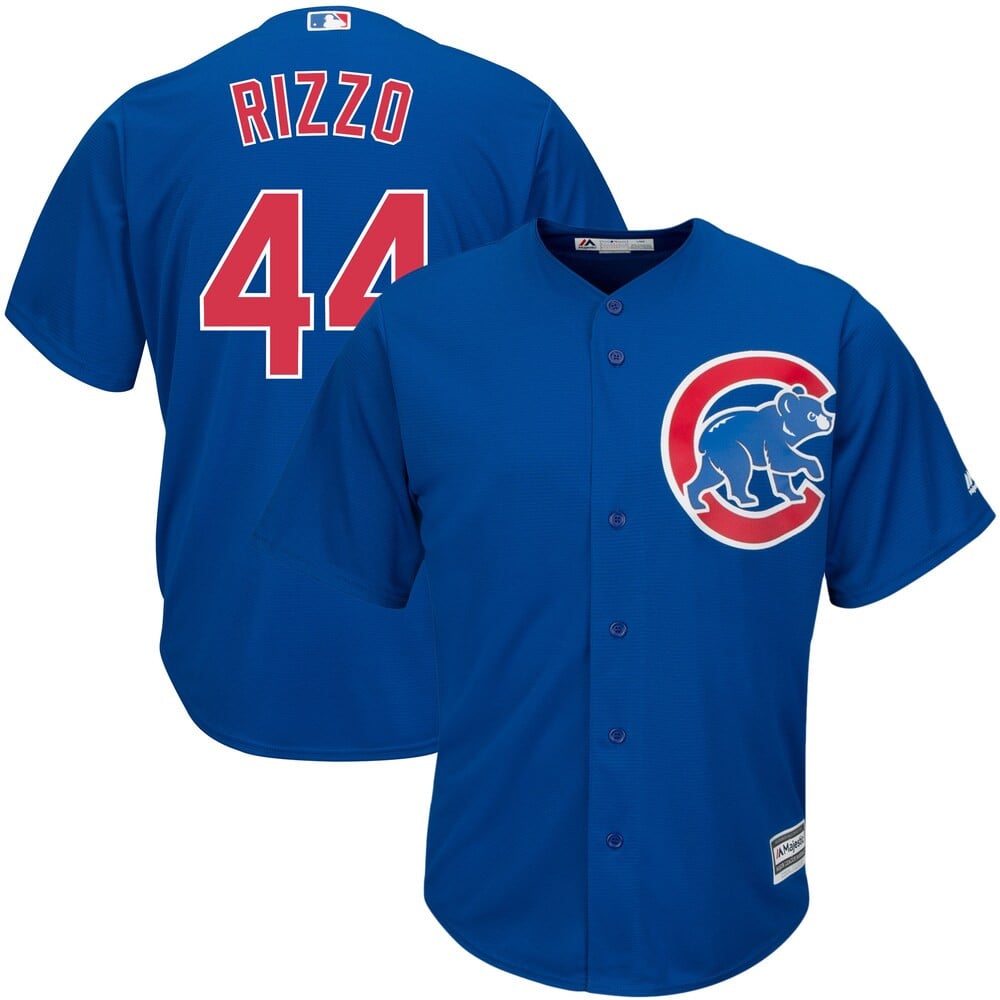 Anthony Rizzo Chicago Cubs Majestic Big And Tall Alternate Cool Base Player Stitched Jersey – Royal