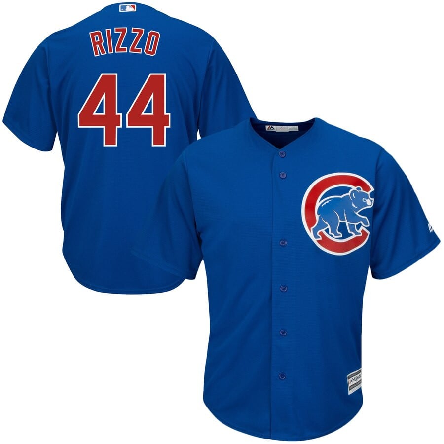 Anthony Rizzo Chicago Cubs Majestic Cool Base Player Stitched Jersey – Royal