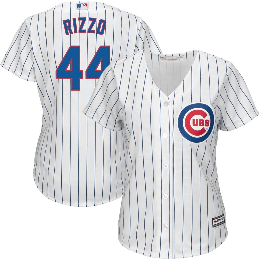 Anthony Rizzo Chicago Cubs Majestic Women’s Cool Base Player Stitched Jersey – White