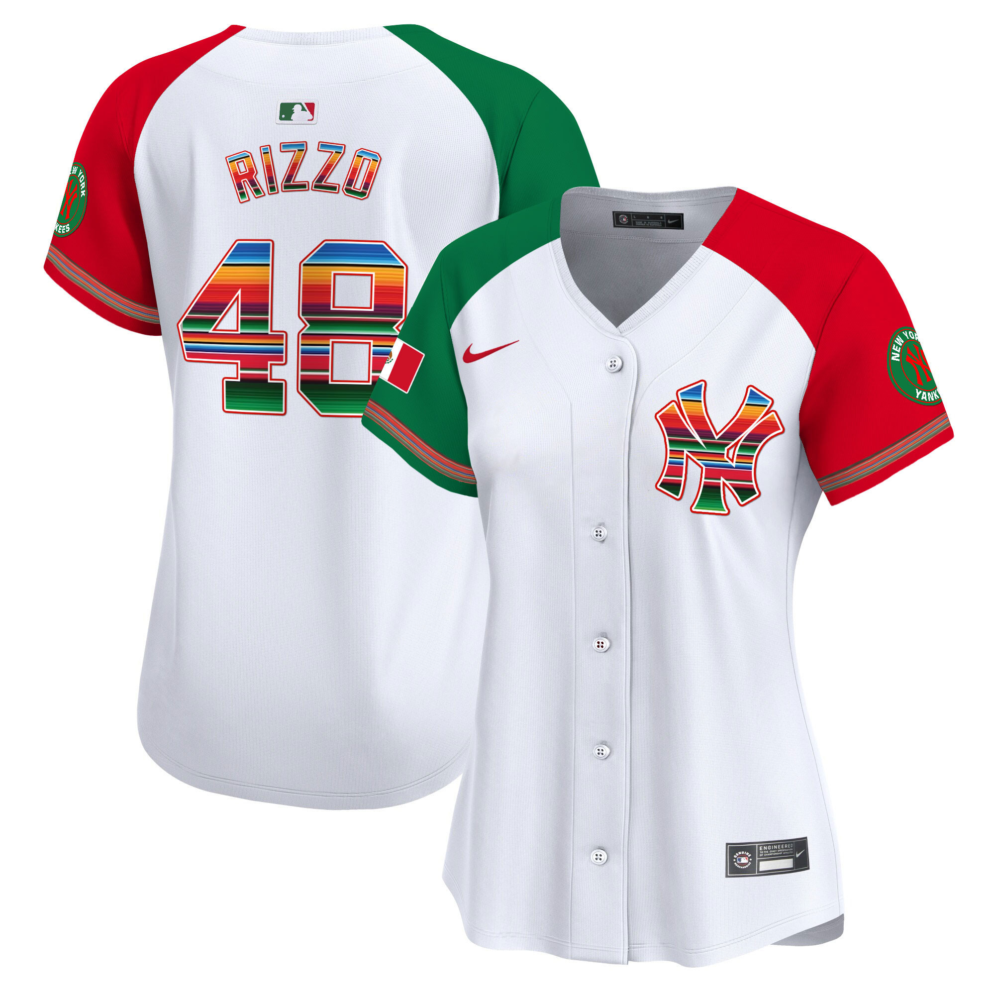 Anthony Rizzo Women's New York Yankees Mexico Vapor Premier Limited Alternate Jersey - All Stitched