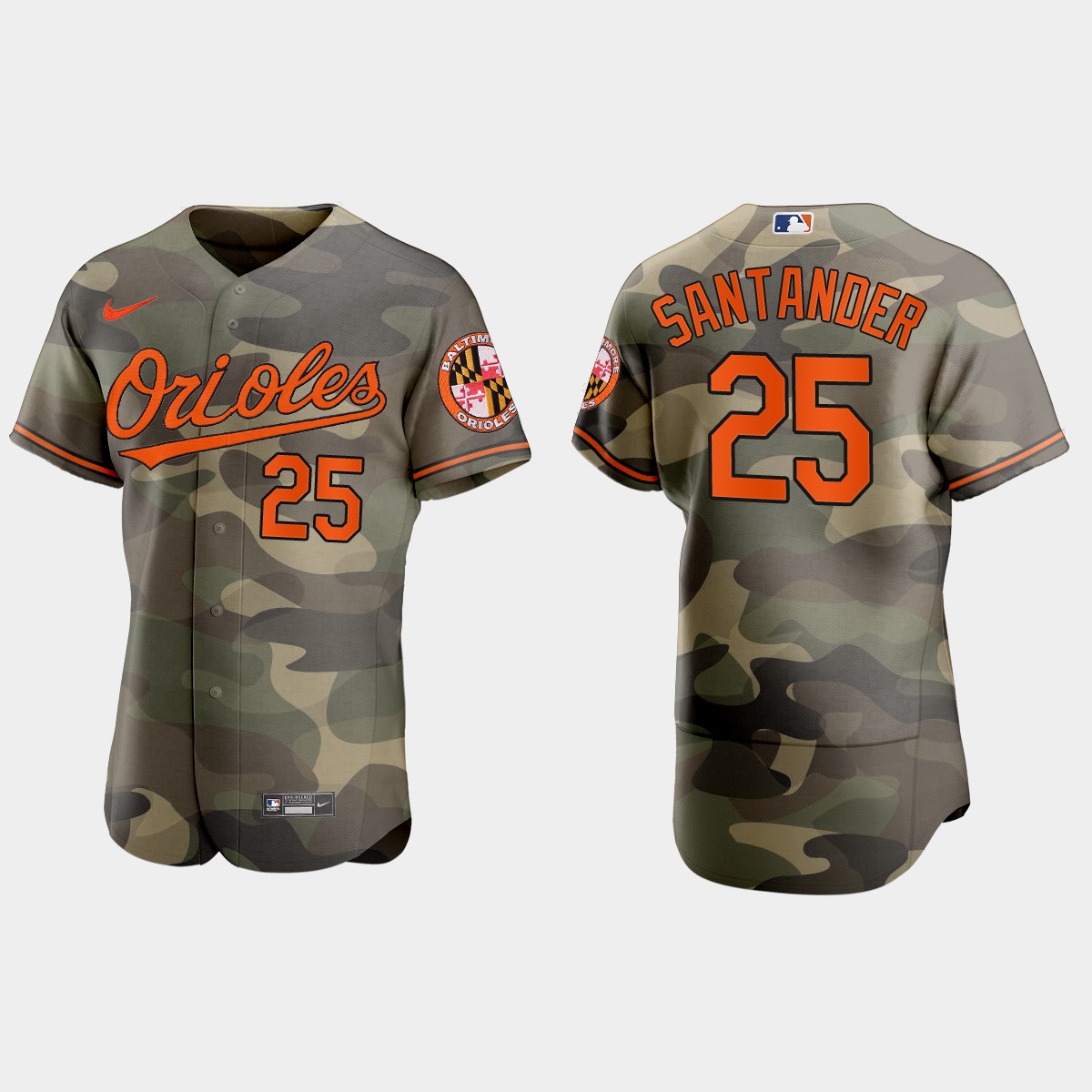 Anthony Santander Baltimore Orioles 2021 National Armed Forces Day Jersey – Camo