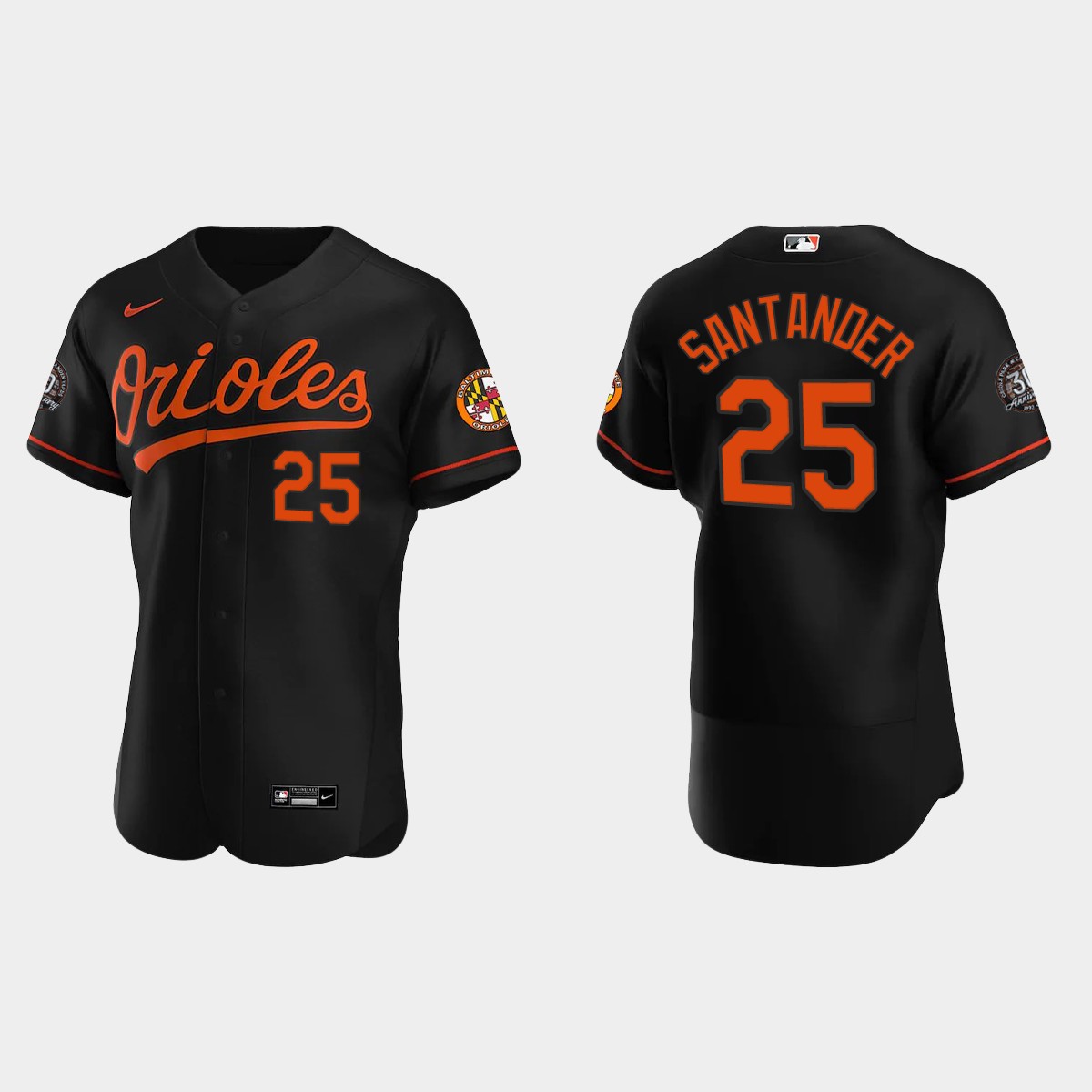 Anthony Santander Baltimore Orioles 30th Anniversary Jersey – Black
