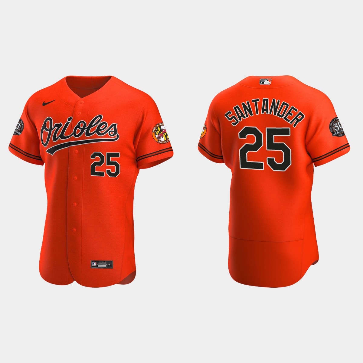 Anthony Santander Baltimore Orioles 30th Anniversary Jersey – Orange