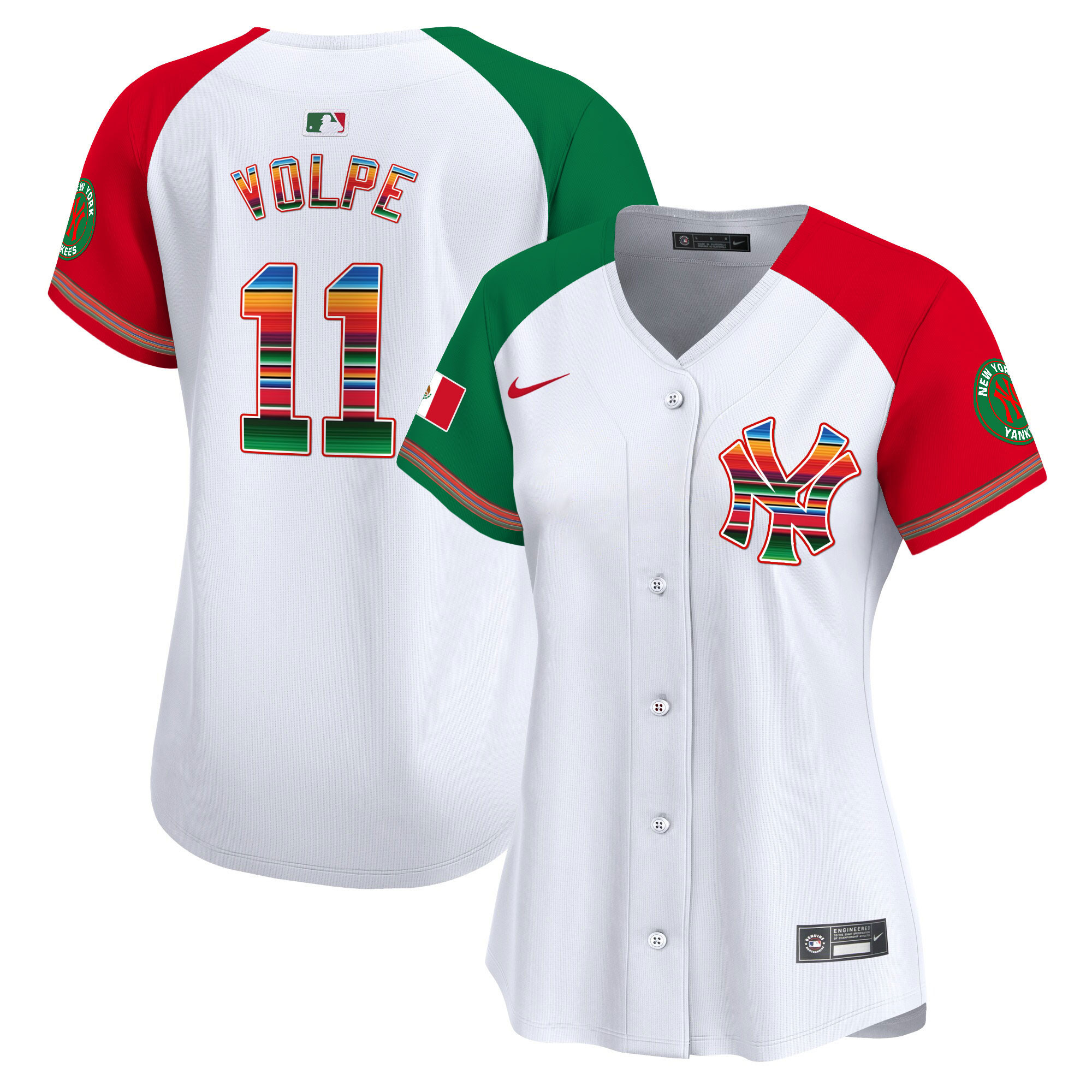 Anthony Volpe Women's New York Yankees Mexico Vapor Premier Limited Alternate Jersey - All Stitched