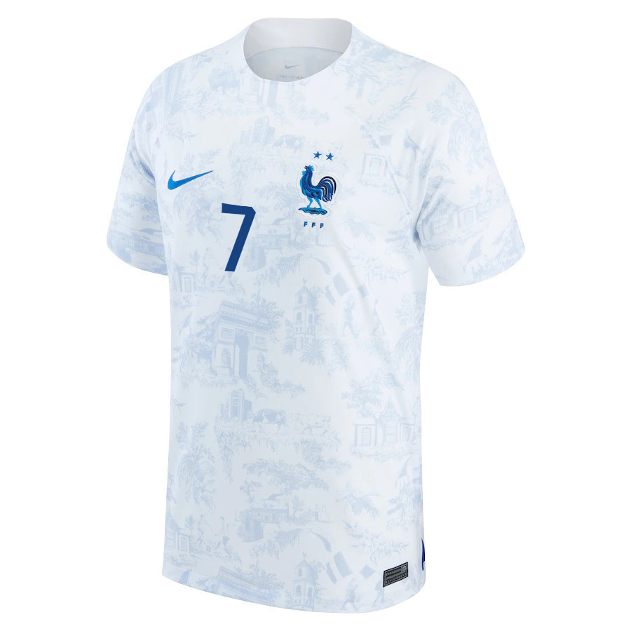 Antoine Griezmann 7 France National Team 2022-23 Qatar World Cup – Away Soccer Jersey