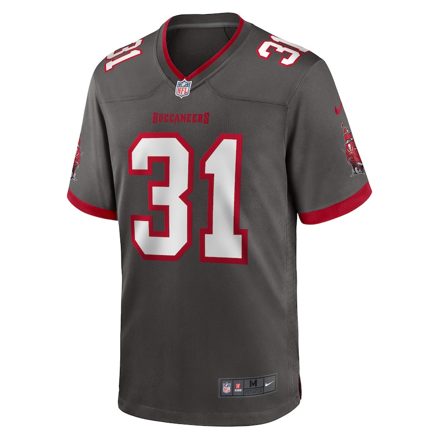 Antoine Winfield Jr. 31 Tampa Bay Buccaneers Game Stitched Jersey – Pewter