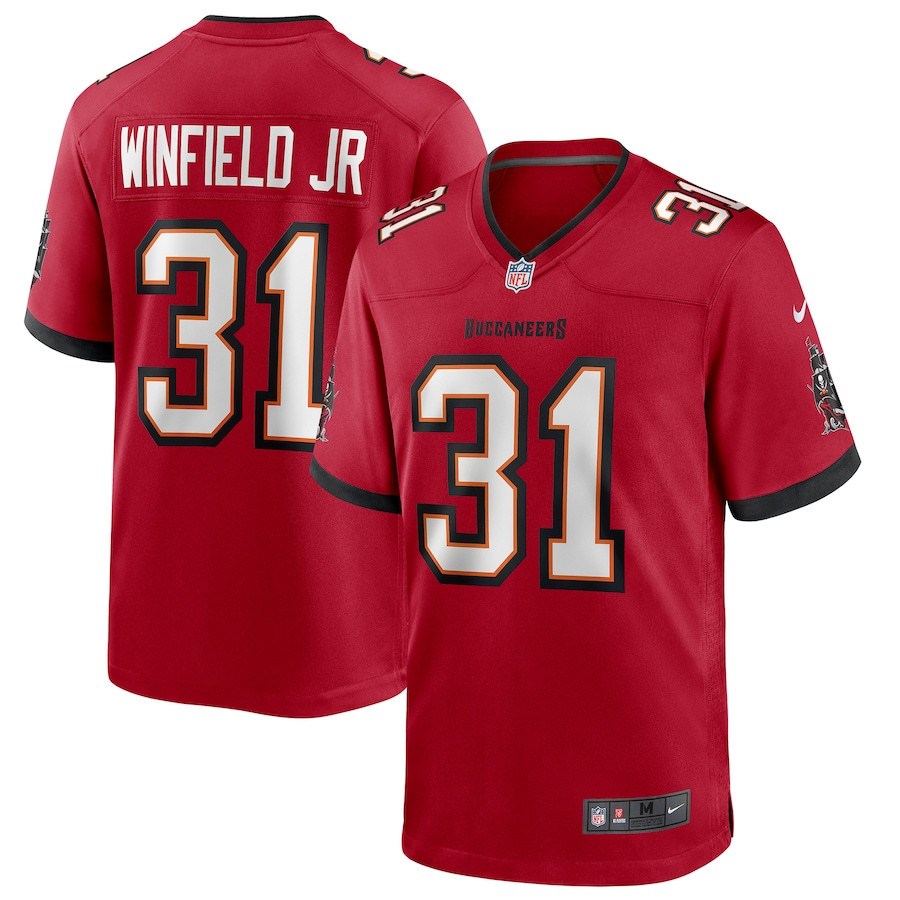 Antoine Winfield Jr. 31 Tampa Bay Buccaneers Game Stitched Jersey – Red