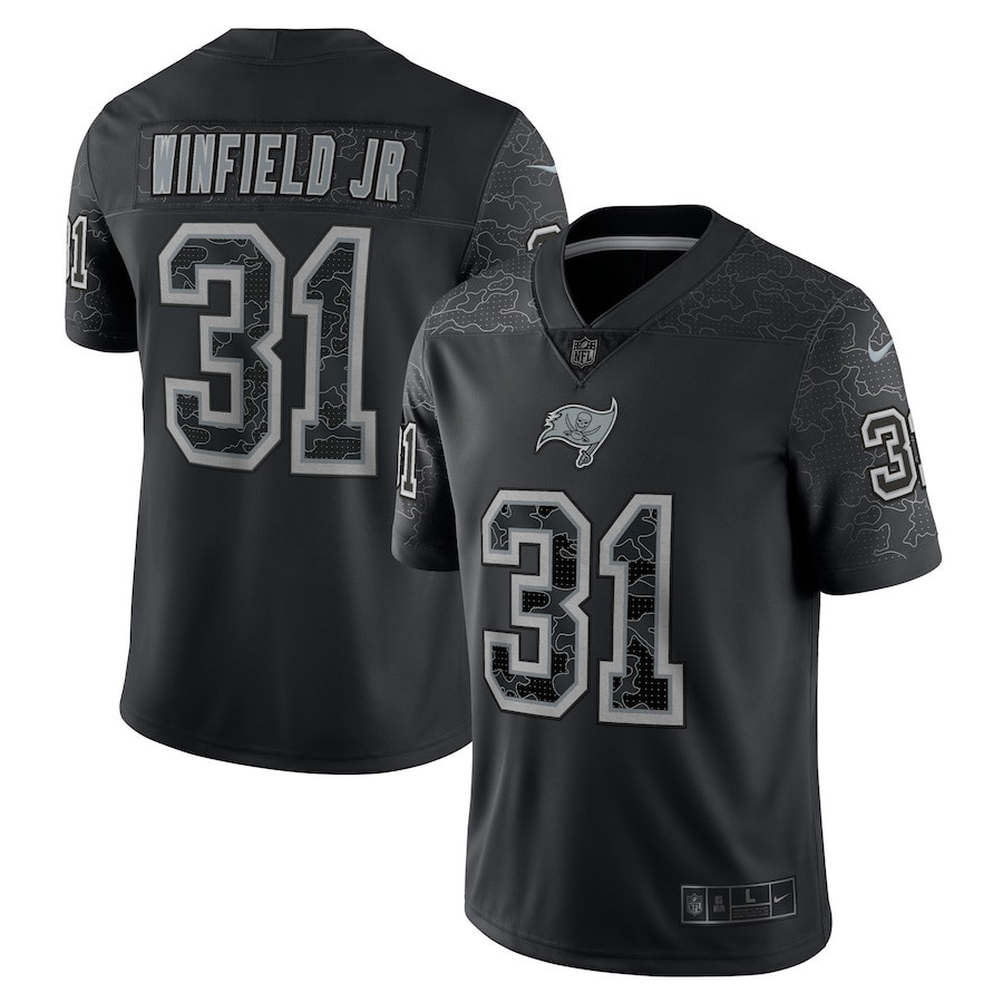 Antoine Winfield Jr. Tampa Bay Buccaneers RFLCTV Limited Stitched Jersey – Black