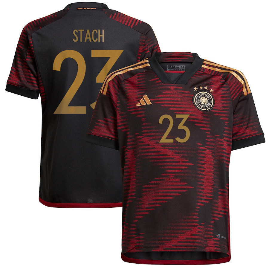 Anton Stach 23 Germany National Team 2022-23 Qatar World Cup Away Soccer Jersey –