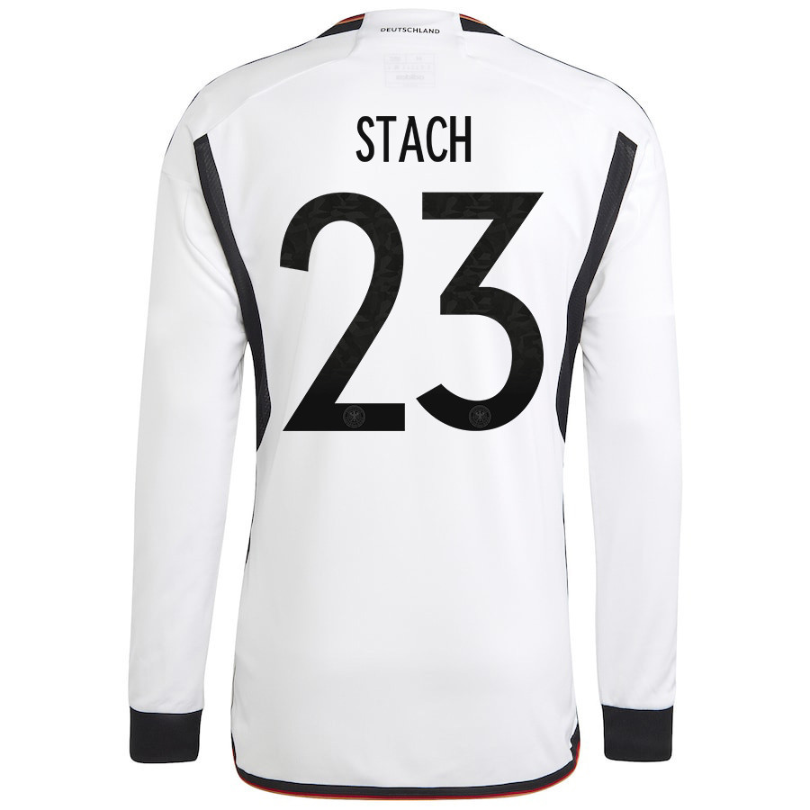 Anton Stach 23 Qatar World Cup Germany National Team 2022-23 Men Long Sleeve Soccer Jersey, Home