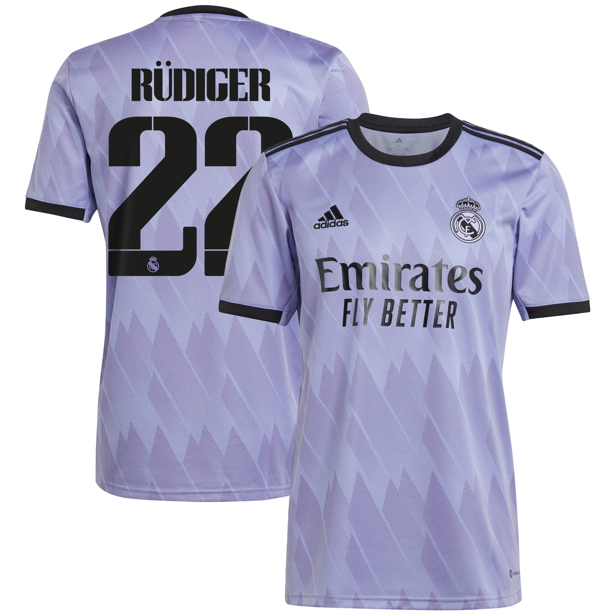 Antonio Rüdiger 22 Real Madrid 2022/23 Away Men Soccer Jersey – Purple