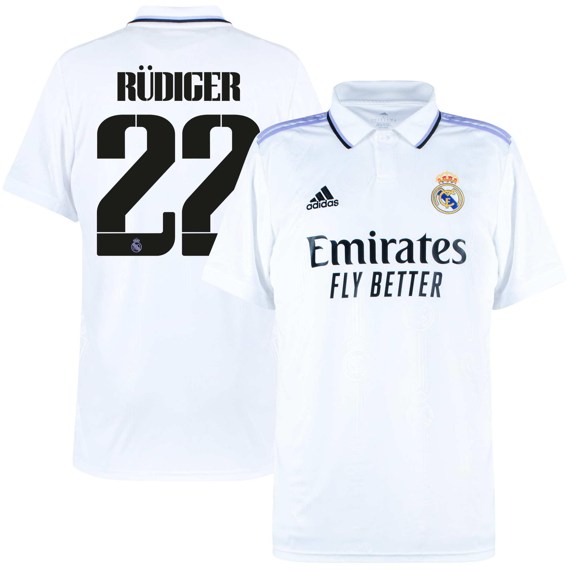 Antonio Rüdiger 22 Real Madrid 2022/23 Home Men Soccer Jersey – White