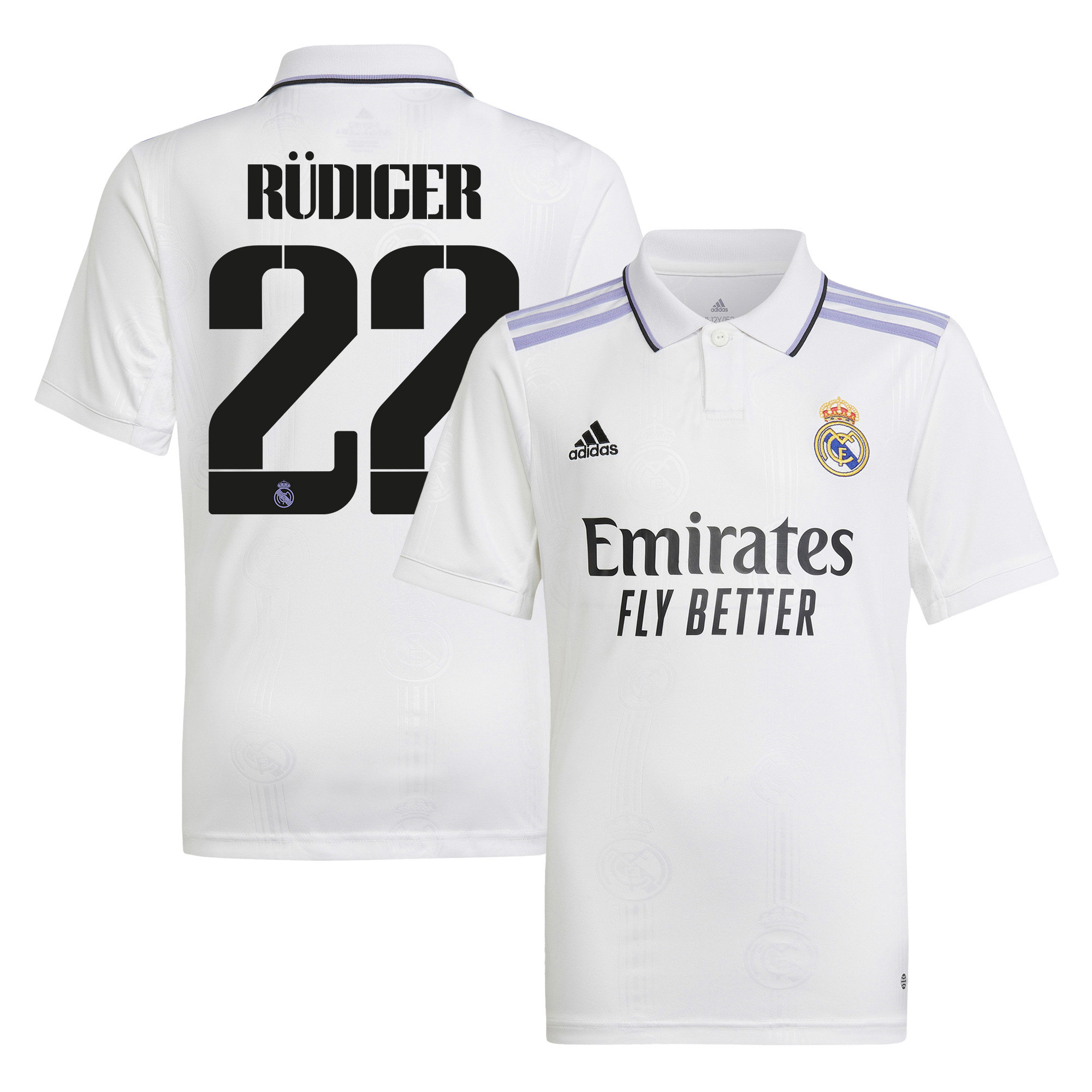 Antonio Rüdiger 22 Real Madrid 2022/23 Home Soccer Jersey – White