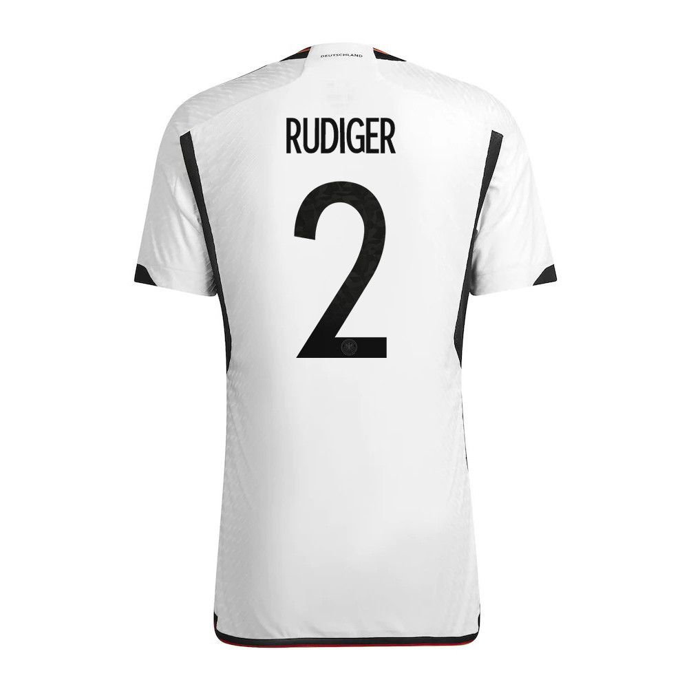Antonio Rüdiger 2 Germany National Team FIFA World Cup Qatar 2022 Patch – Home Men Soccer Jersey