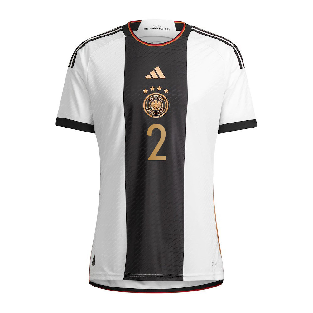 Antonio Rüdiger 2 Germany National Team FIFA World Cup Qatar 2022 Patch – Home Men Soccer Jersey