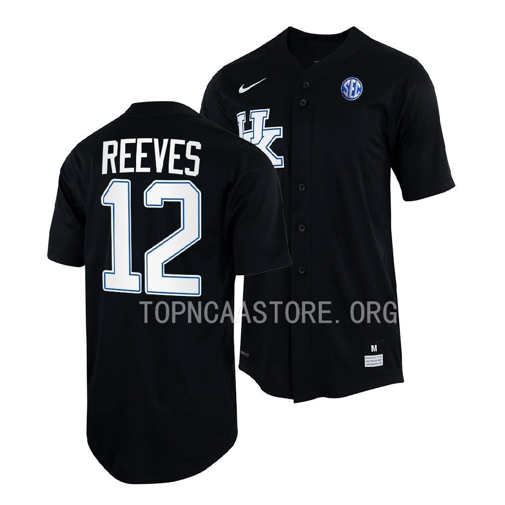 Antonio Reeves Kentucky Wildcats #12 Black Shirt Full-Button Jersey