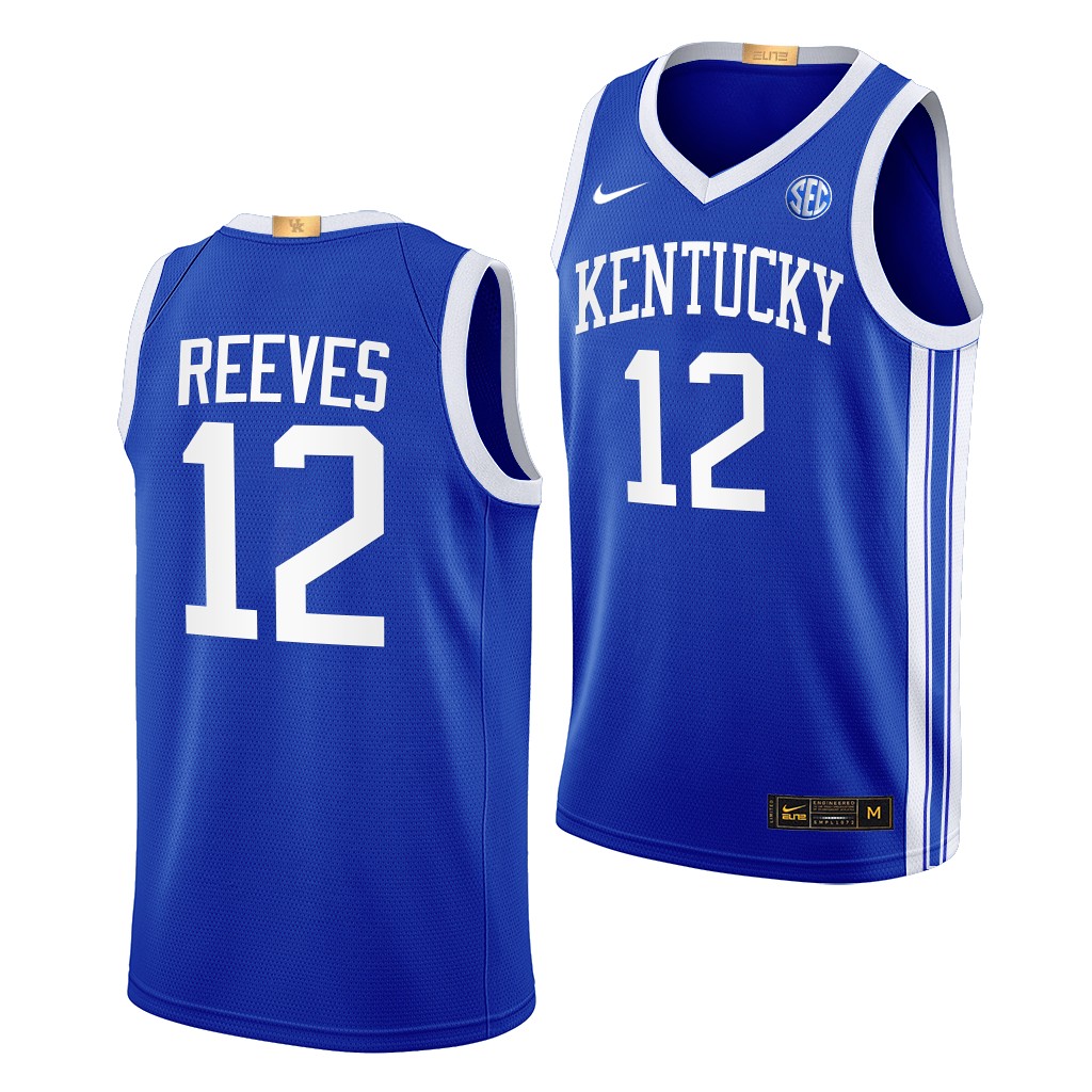 Antonio Reeves Kentucky Wildcats #12 Blue Away Jersey 2022-23 Elite