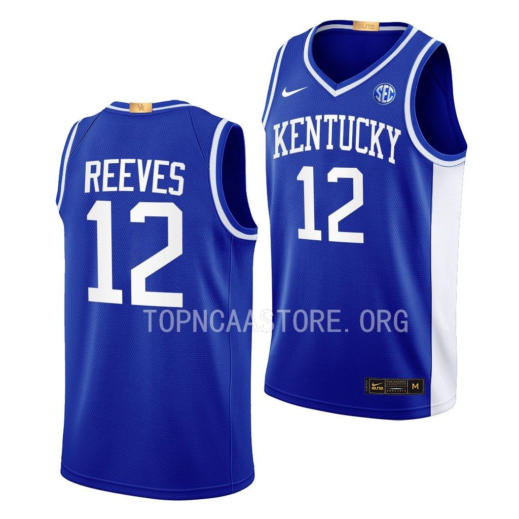 Antonio Reeves Kentucky Wildcats #12 Royal Throwback Jersey 2022-23 Go Big Blue