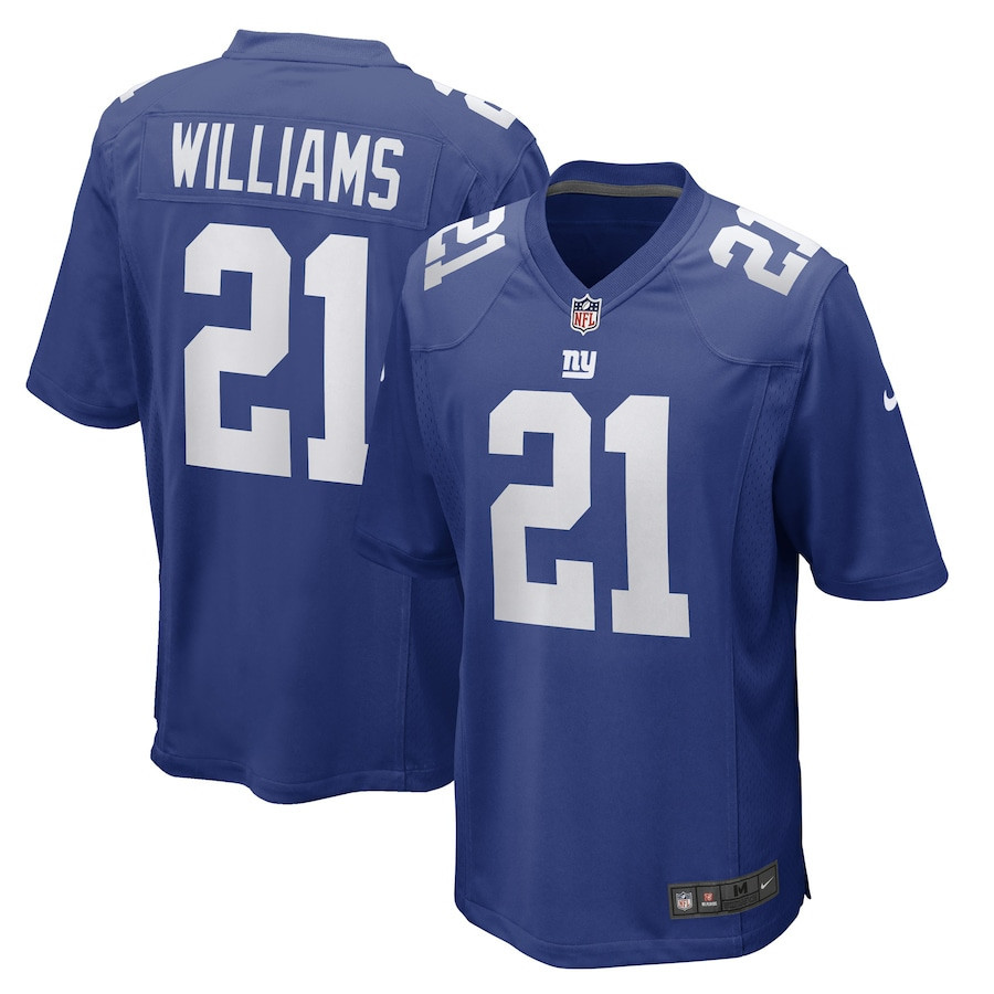 Antonio Williams 21 New York Giants Game Player Stitched Jersey – Royal