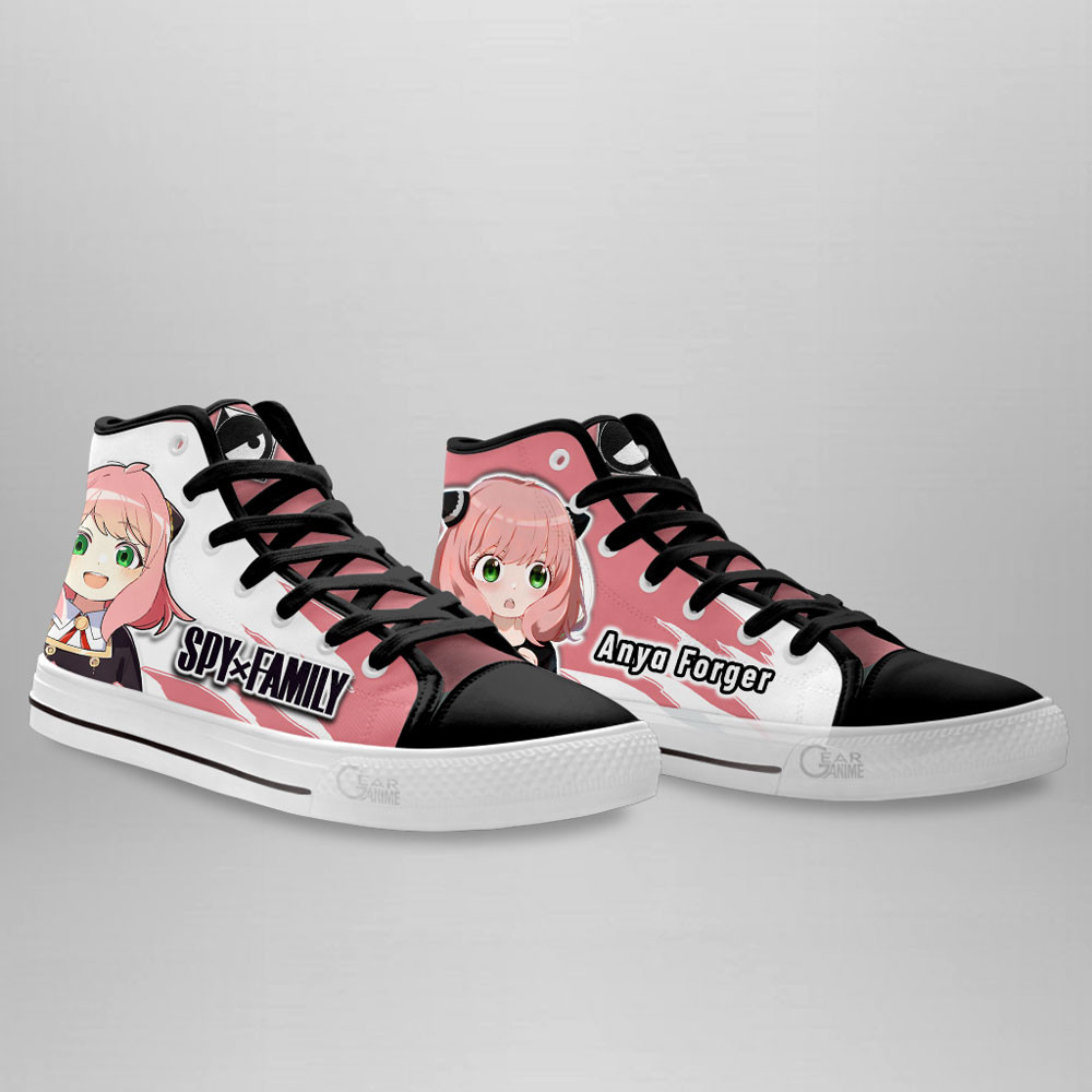 Anya Forger High Top Shoes Spy x Family Custom Anime Sneakers