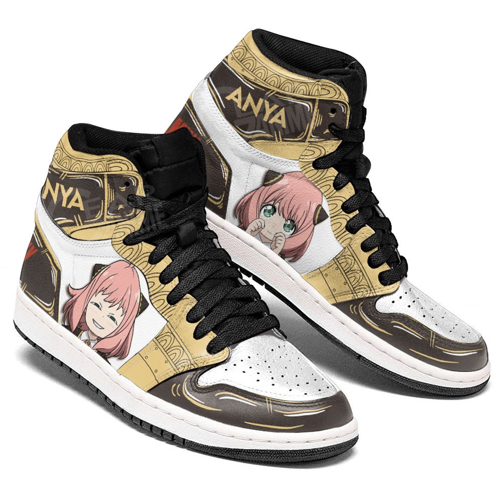 Anya Forger JD1s Sneakers Spy x Family Anime Shoes, Air Jordan Hightop