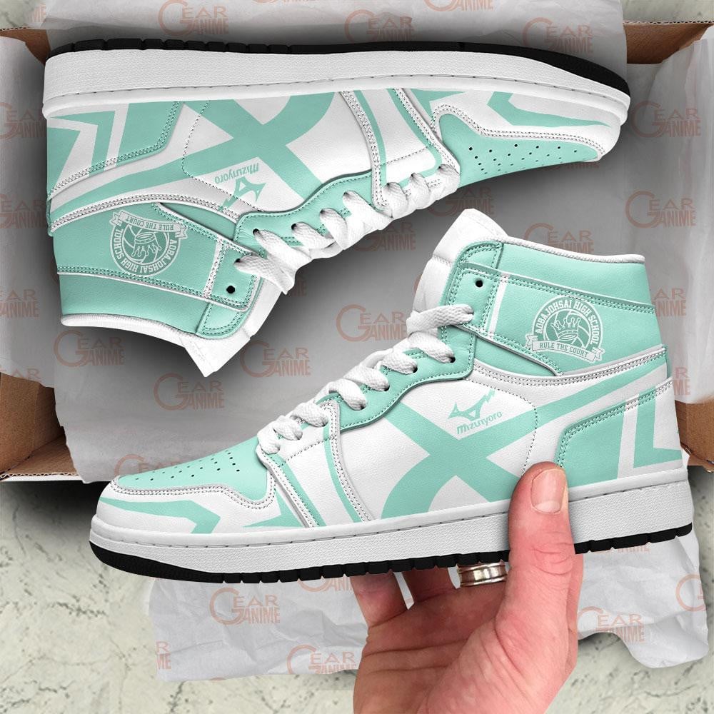 Aoba Johsai High JD1s Sneakers Haikyuu Anime Shoes, Air Jordan Hightop
