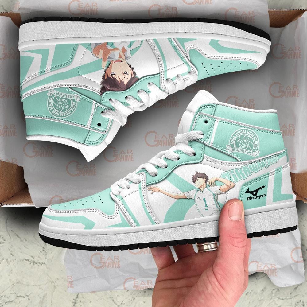 Aoba Johsai High Oikawa Tooru JD1s Sneakers Haikyuu Anime Shoes, Air Jordan Hightop