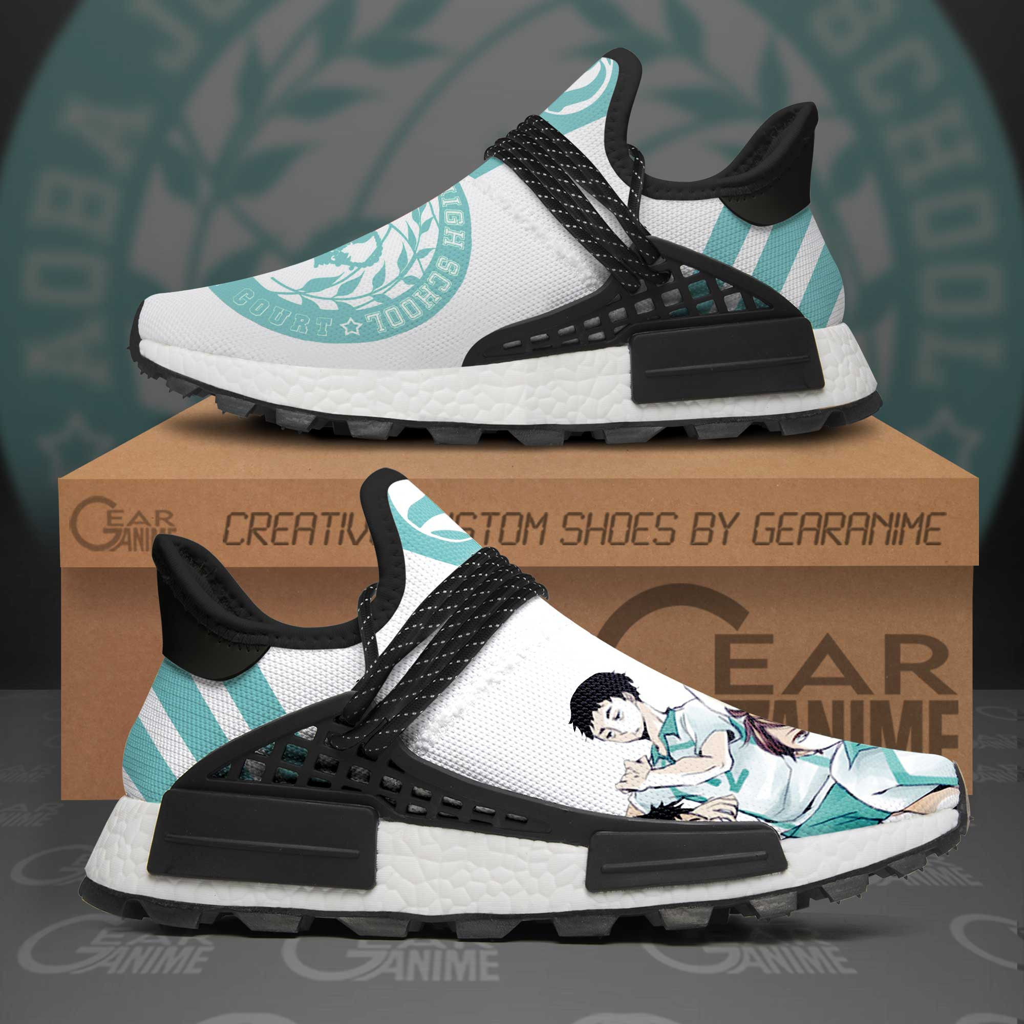 Aoba Johsai High Shoes Haikyuu Anime Shoes, NMD Shoes