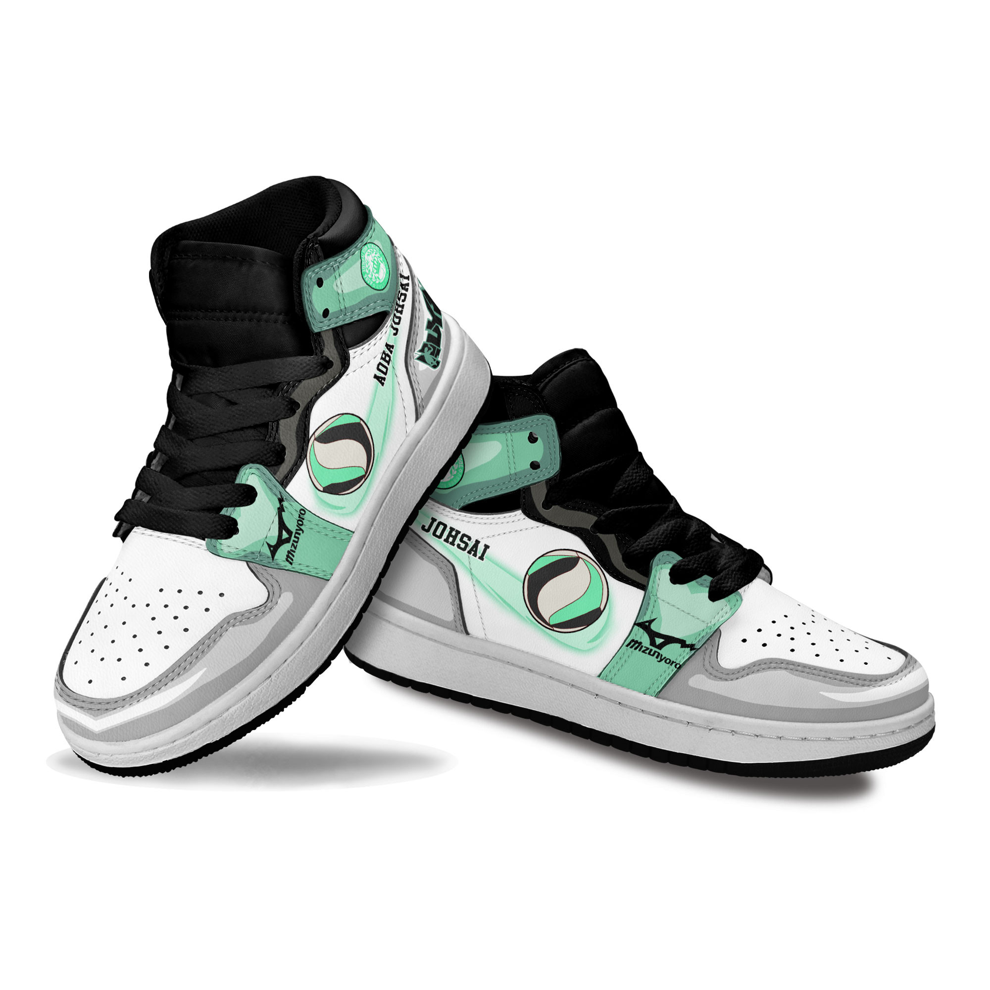 Aoba Johsai Kids Sneakers Custom Haikyuu Anime Shoes For Kids