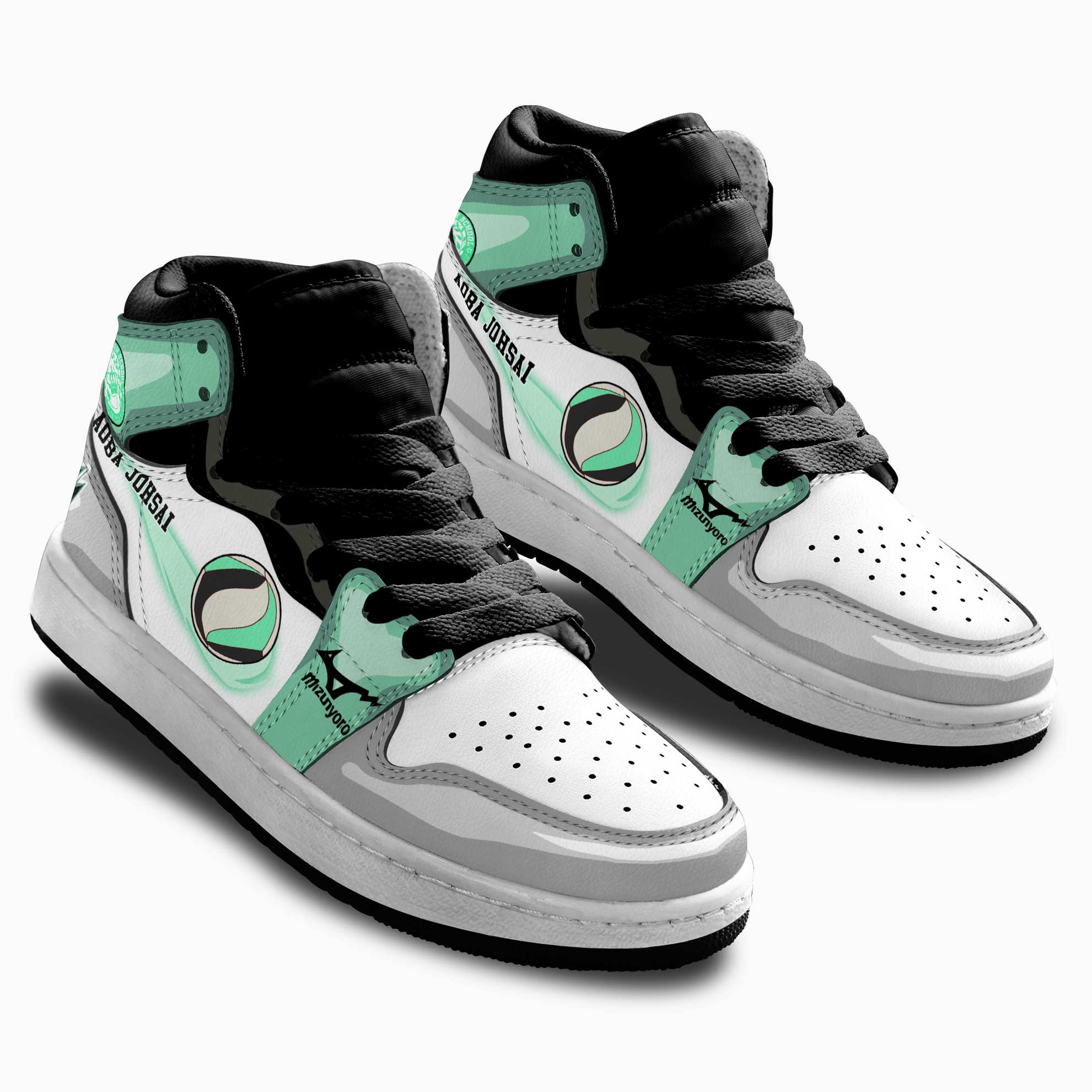 Aoba Johsai Kids Sneakers Custom Haikyuu Anime Shoes For Kids
