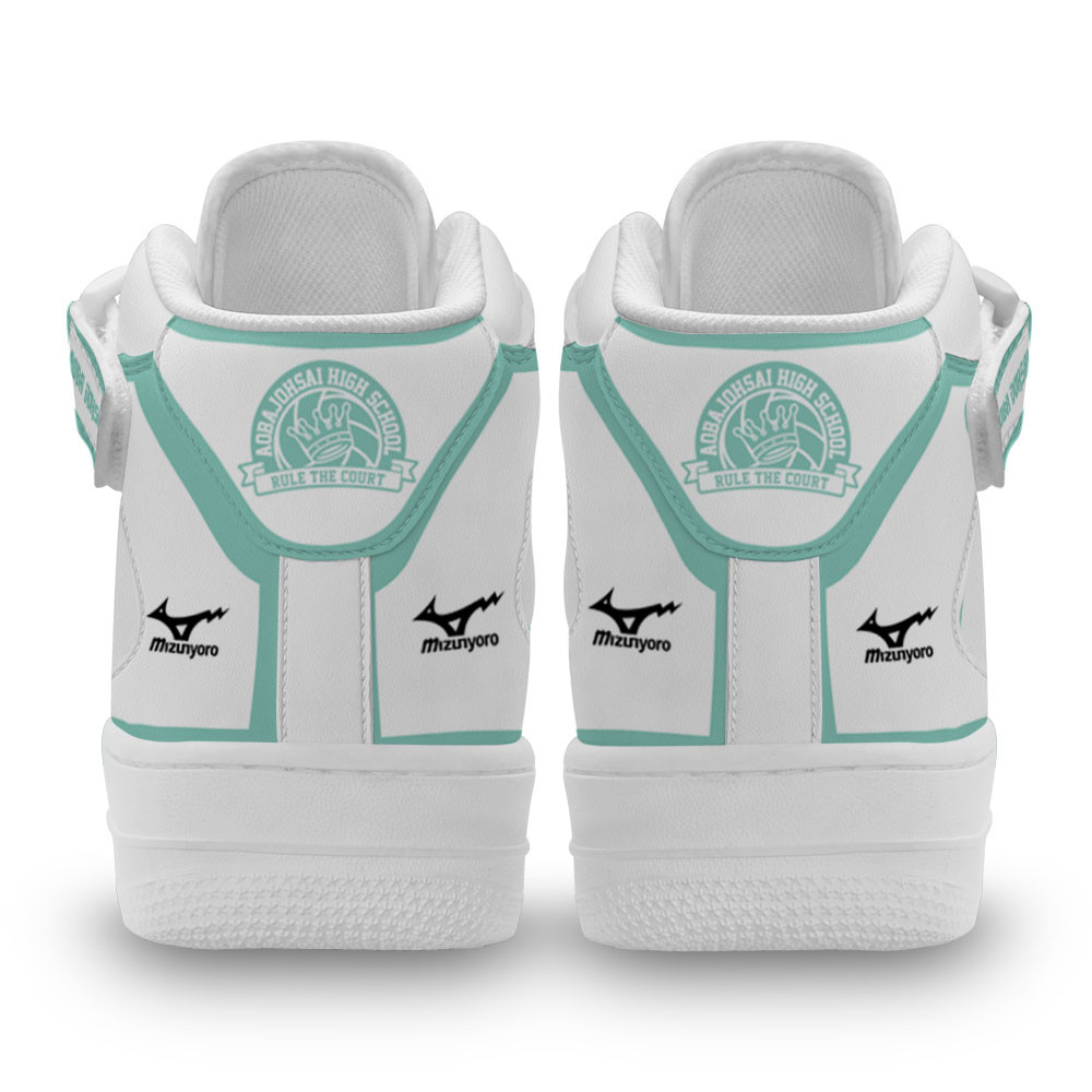 Aoba Johsai Sneakers Air Mid Custom Haikyuu Anime Shoes