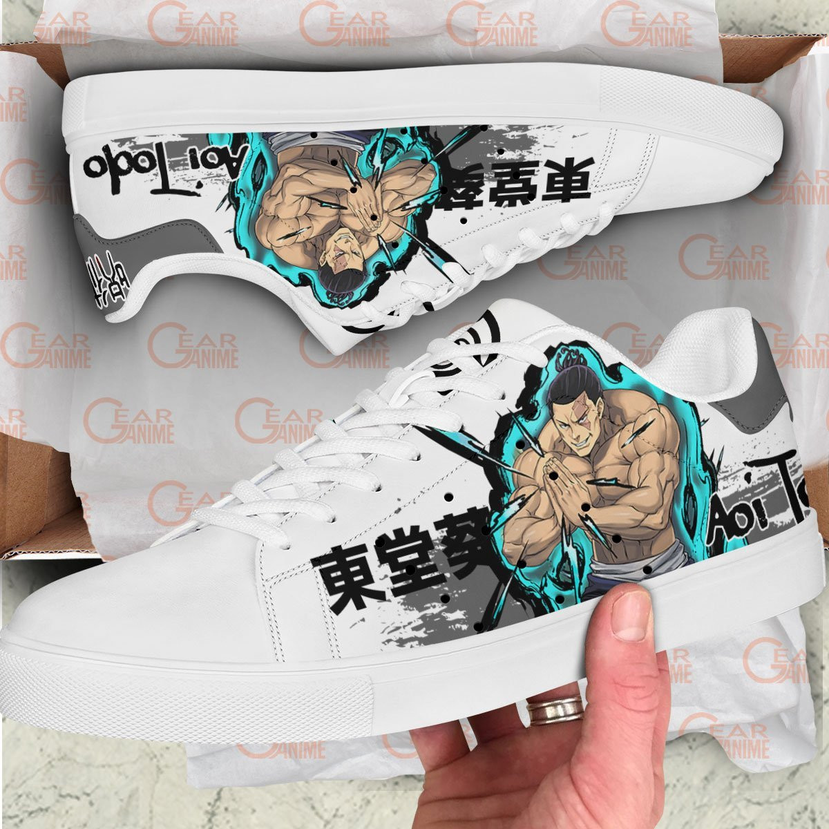 Aoi Todo Skate Sneakers Custom Anime Jujutsu Kaisen Shoes