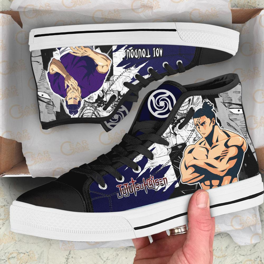 Aoi Toudou High Top Shoes Custom Manga Anime Jujutsu Kaisen Sneakers