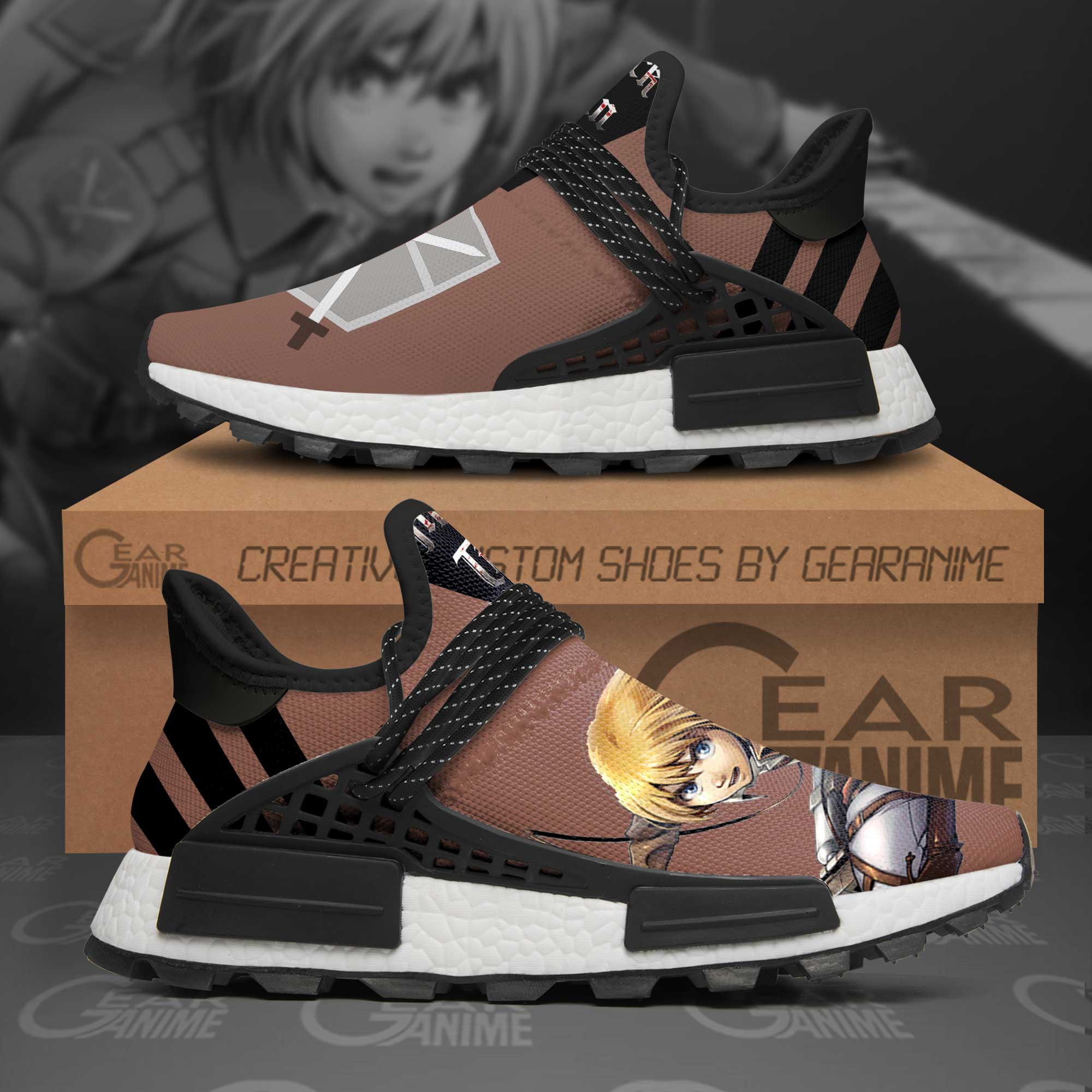AOT Armin Arlert Shoes Attack On Titan Anime Shoes, NMD Shoes