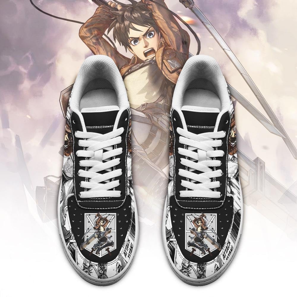 AOT Eren Sneakers Attack On Titan Anime Shoes Mixed Manga