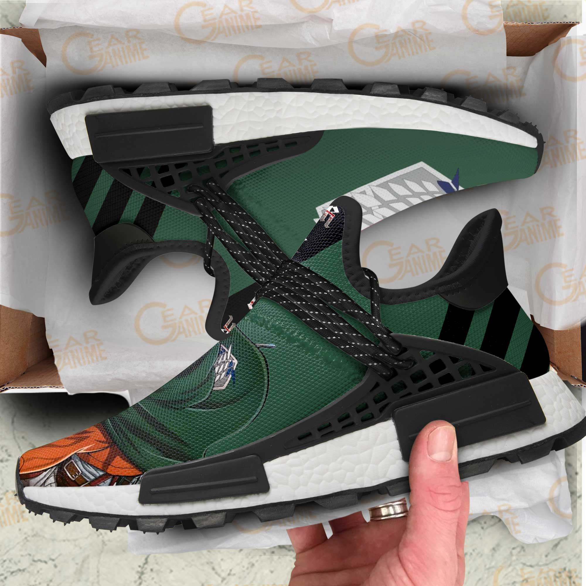 AOT Levi Ackerman Shoes Attack On Titan Anime Shoes, NMD Shoes