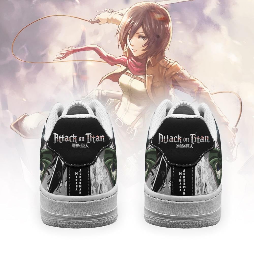 AOT Mikasa Sneakers Attack On Titan Anime Shoes Mixed Manga
