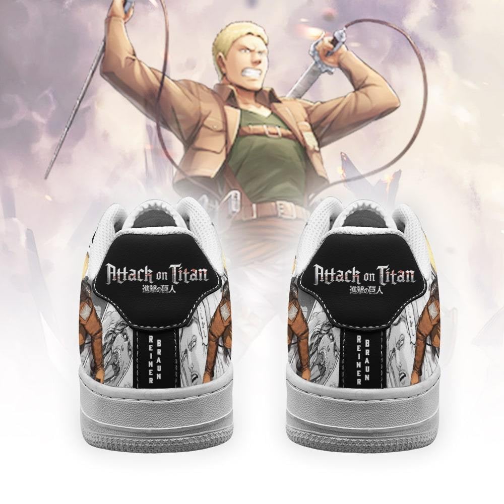 AOT Reiner Sneakers Attack On Titan Anime Manga Shoes