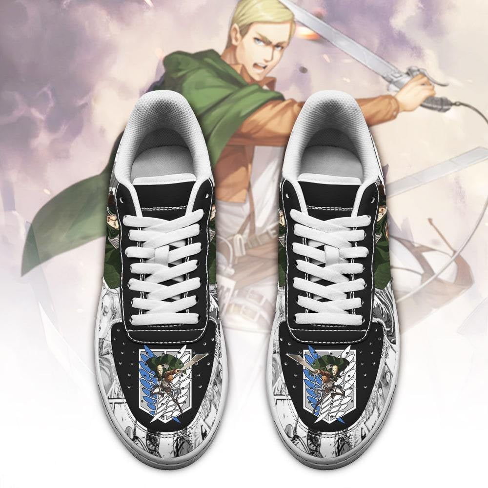 AOT Scout Erwin Sneakers Attack On Titan Anime Shoes Mixed Manga