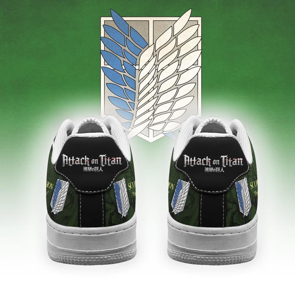 AOT Scout Regiment Slogan Sneakers Attack On Titan Anime Shoes