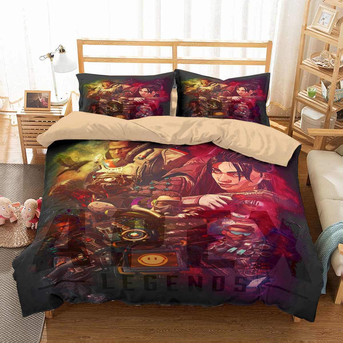 Apex Legends 3D Customized Duvet Cover Bedding Set