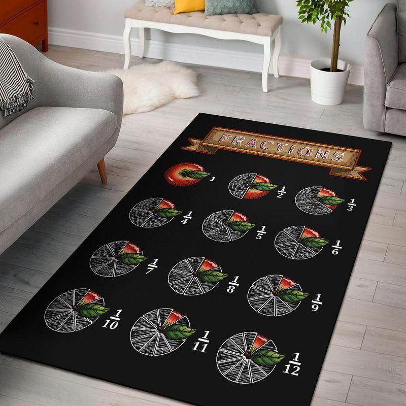 Apple Fractions Area Limited Edition Rectangle Rug