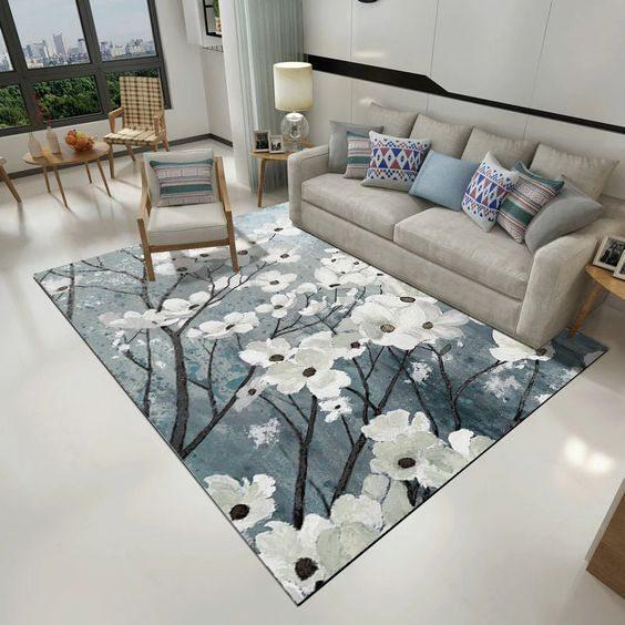 Apricot Flower Limited Edition Rectangle Rug