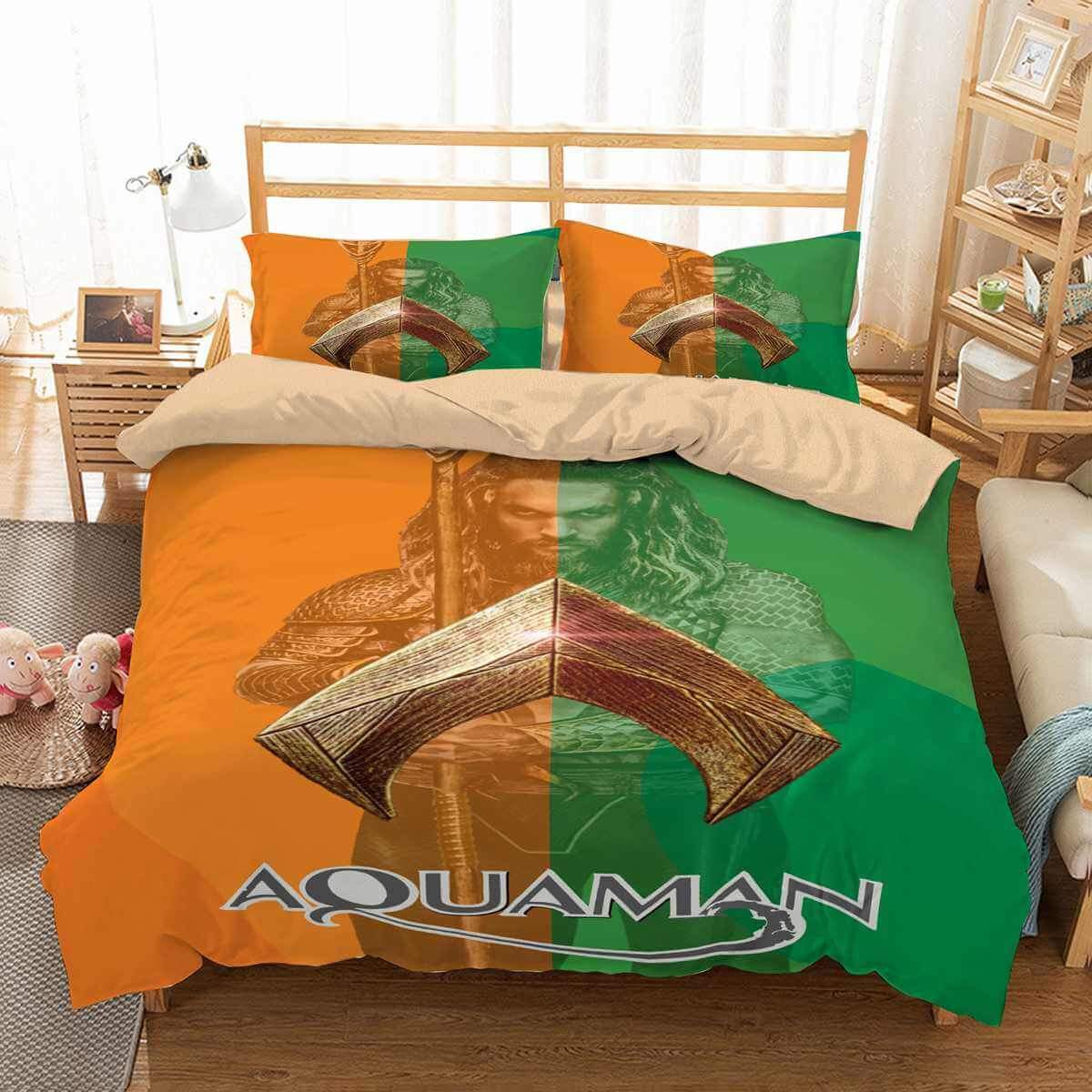 Aquaman 3D Customized Duvet Cover Bedding Set