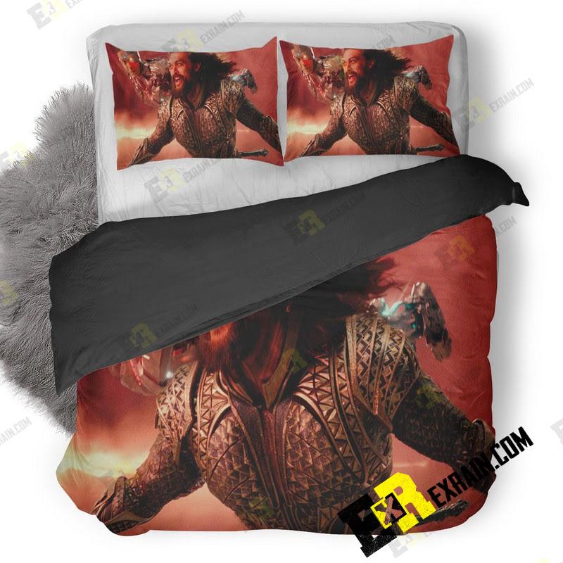 Aquaman Cyborg Justice League 3D Customized Duvet Cover Bedding Set