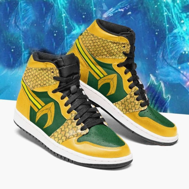Aquaman High Top Air Jordan Sneaker, Air Jordan Hightop