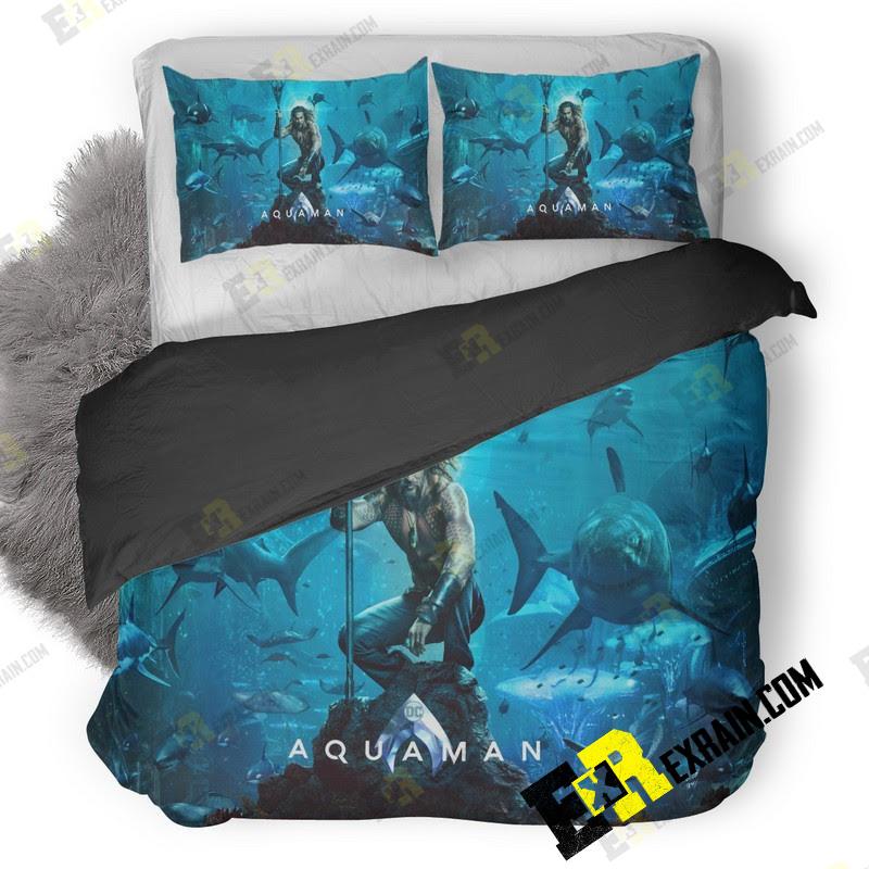 Aquaman Movie 3D Customized Duvet Cover Bedding Set