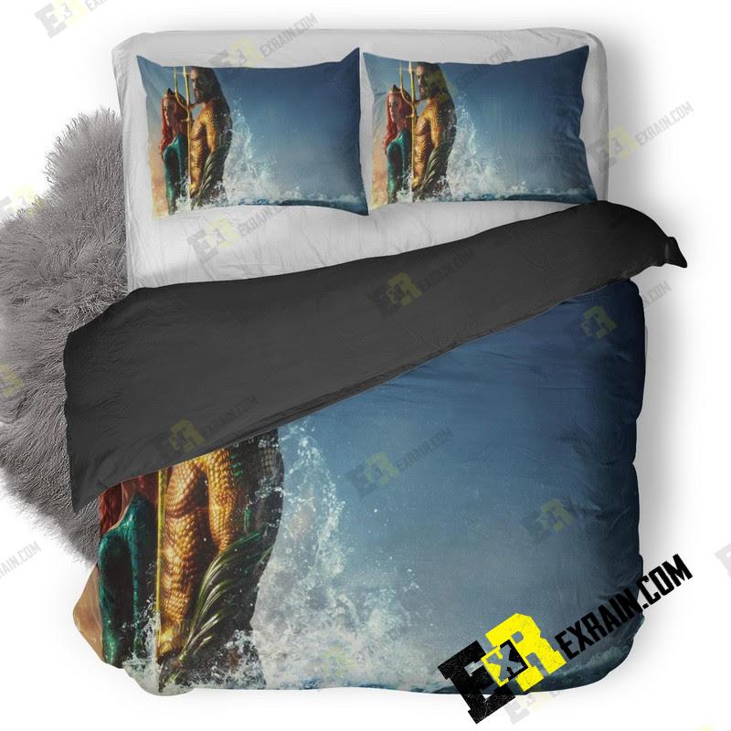 Aquaman Movie 5K K 3D Customized Duvet Cover Bedding Set