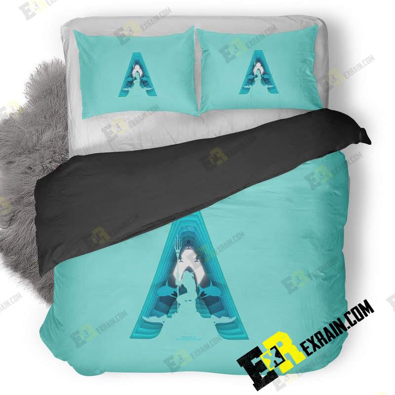 Aquaman Movie Poster In Material Design J5 3D Customized Duvet Cover Bedding Set