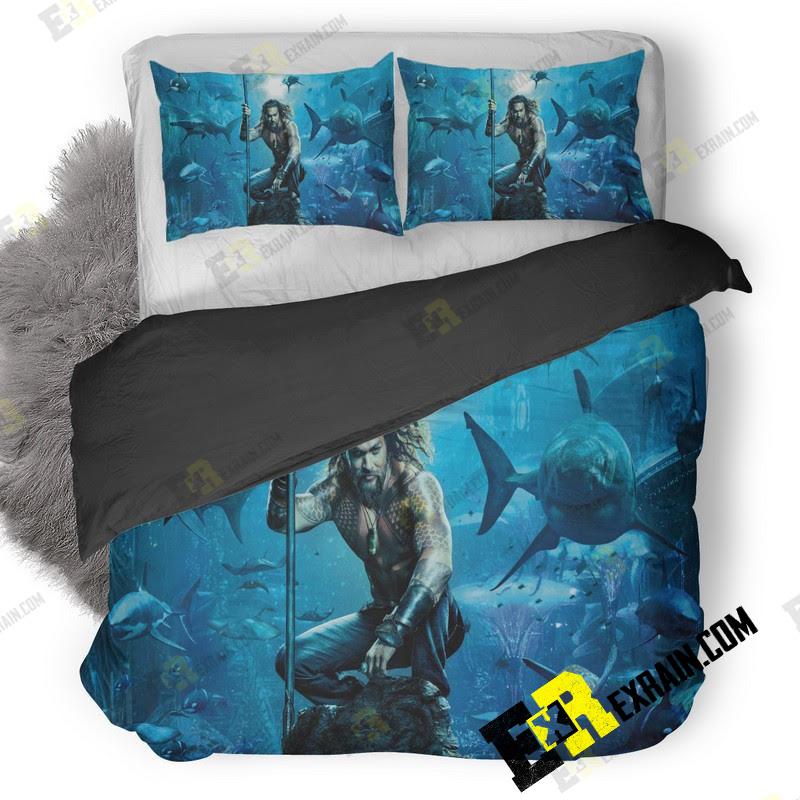 Aquaman Movie Poster L0 3D Customized Duvet Cover Bedding Set